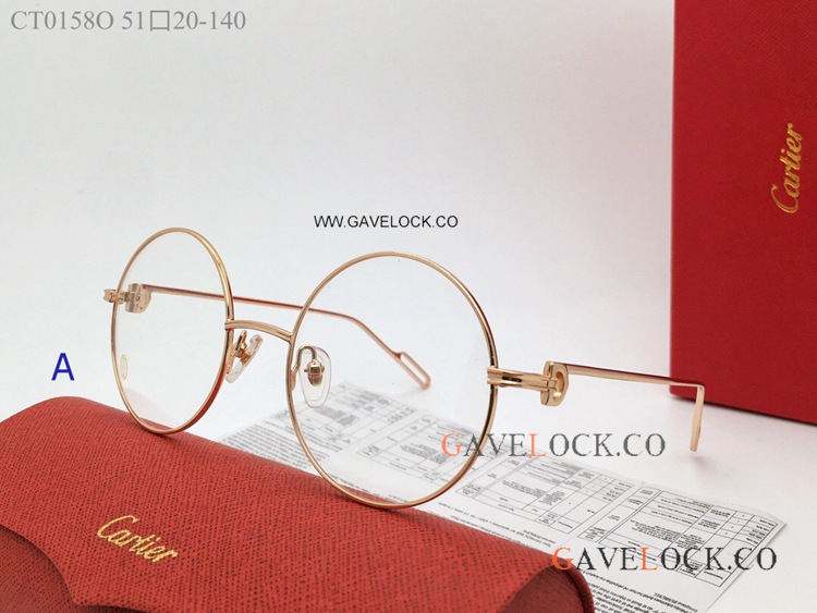 Clone Premiere Cartier Round Eyeglasses CT0158O